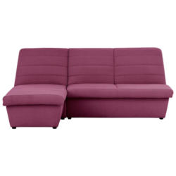 Ecksofa in Webstoff Rosa