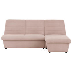 Ecksofa in Webstoff Rosa