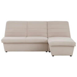 Ecksofa in Webstoff Creme