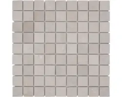 Natursteinmosaik Marmor Botticino 30,5x30,5 cm beige