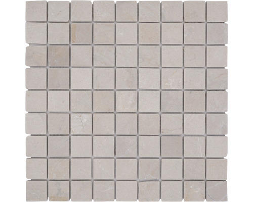 Natursteinmosaik Marmor Botticino 30,5x30,5 cm beige