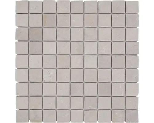 Natursteinmosaik Marmor Botticino 30,5x30,5 cm beige