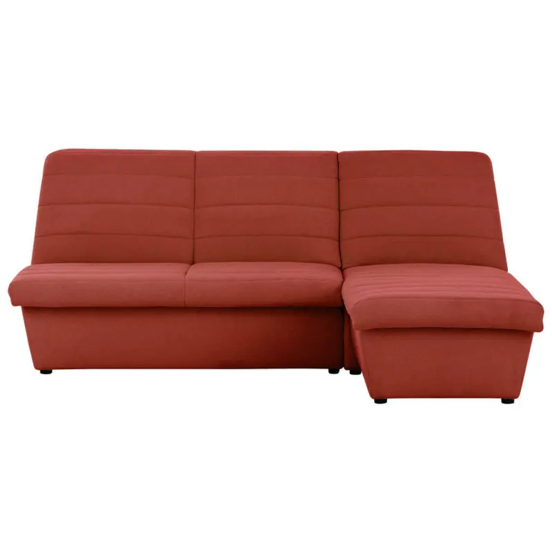 Ecksofa in Webstoff Orange