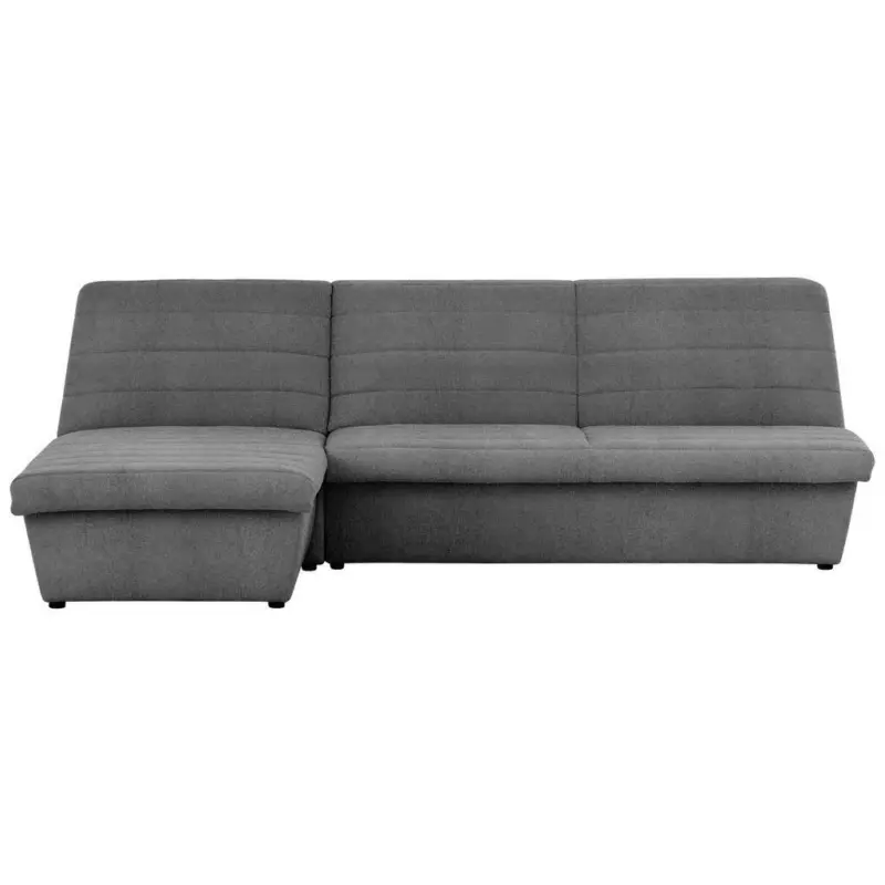 Ecksofa in Webstoff Graubraun