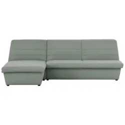 Ecksofa in Webstoff Mintgrün