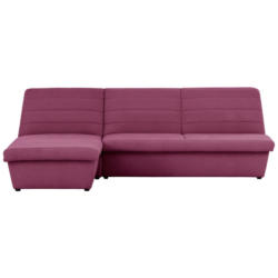 Ecksofa in Webstoff Rosa