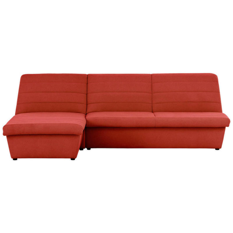 Ecksofa in Webstoff Orange