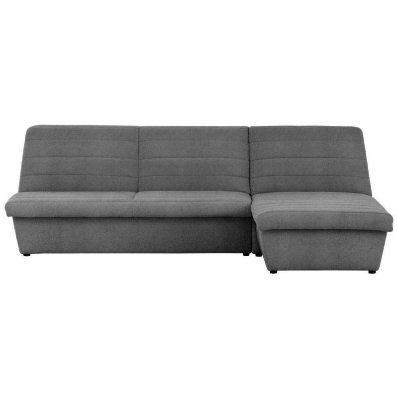 Ecksofa in Webstoff Graubraun