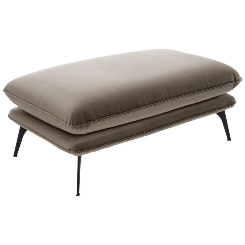 Hocker in Textil Braun