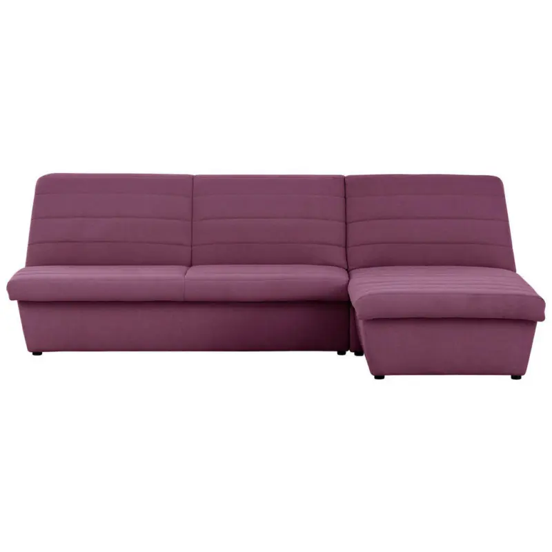 Ecksofa in Webstoff Rosa