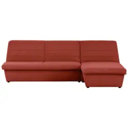 Ecksofa in Webstoff Orange