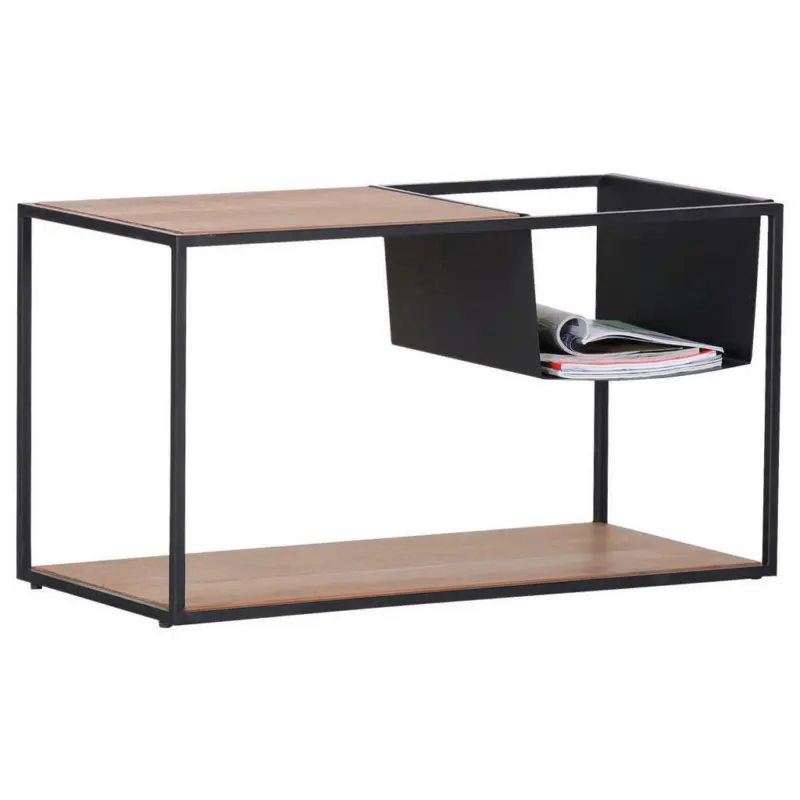 Couchtisch in Holz, Metall 85/40/46 cm
