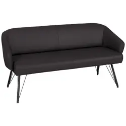 Sitzbank in Leder Dunkelbraun