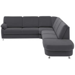 Ecksofa in Flachgewebe Grau