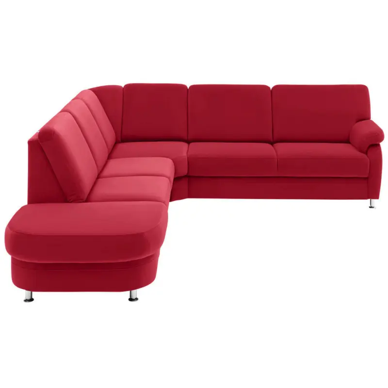 Ecksofa in Flachgewebe Rot