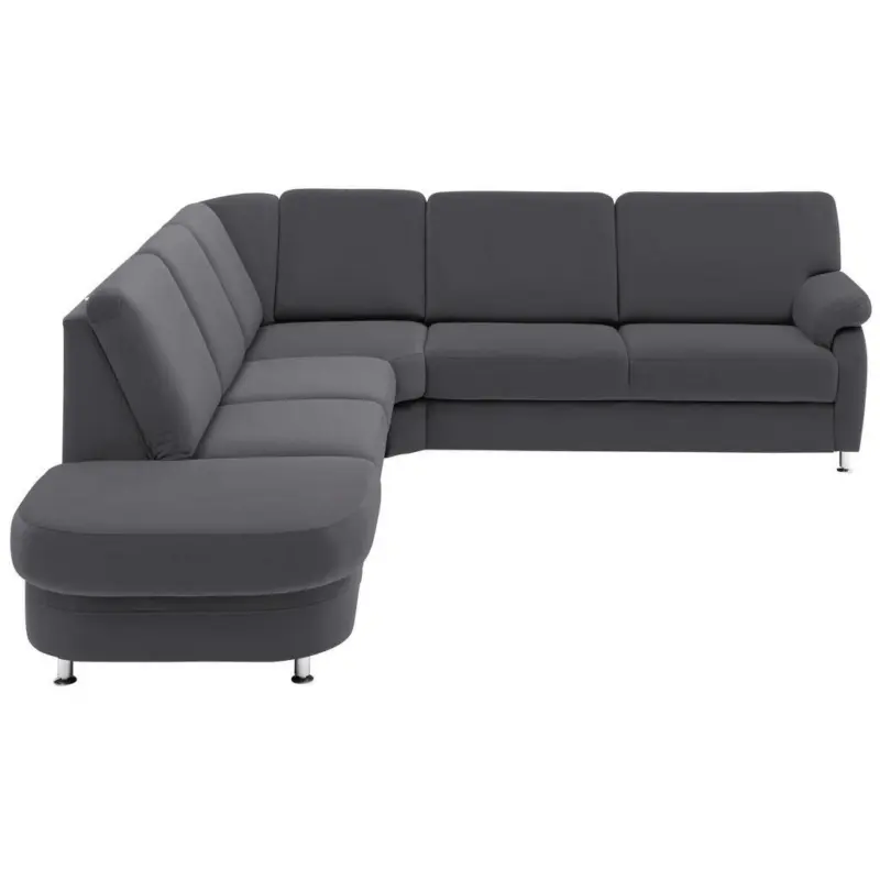 Ecksofa in Flachgewebe Grau