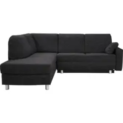 Ecksofa in Chenille Anthrazit