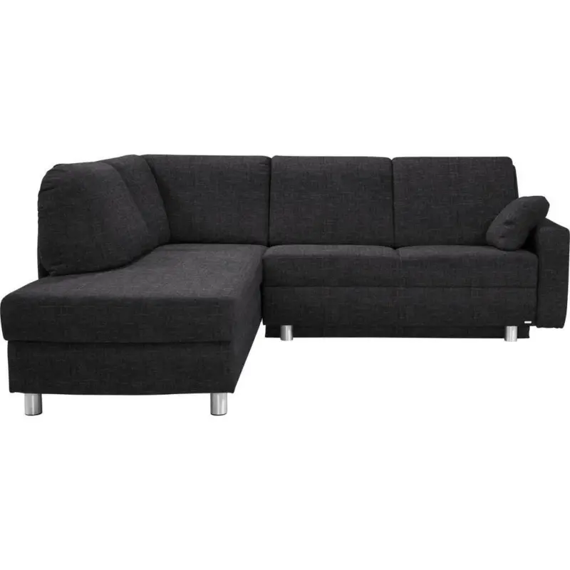 Ecksofa in Chenille Anthrazit