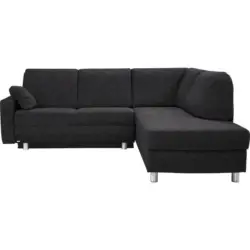 Ecksofa in Chenille Anthrazit