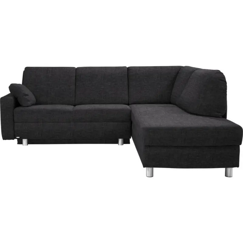 Ecksofa in Chenille Anthrazit