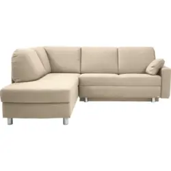 Ecksofa in Chenille Creme