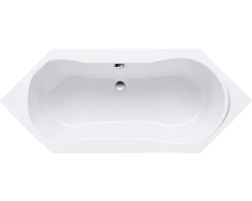 Sechseck-Badewanne Ottofond Labos 926001 190x80 cm weiß