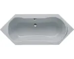 Hornbach Sechseck-Badewanne Ottofond Labos 926006 190x80 cm grau