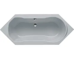 Sechseck-Badewanne Ottofond Labos 926006 190x80 cm grau