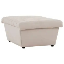 Hocker in Textil Ecru