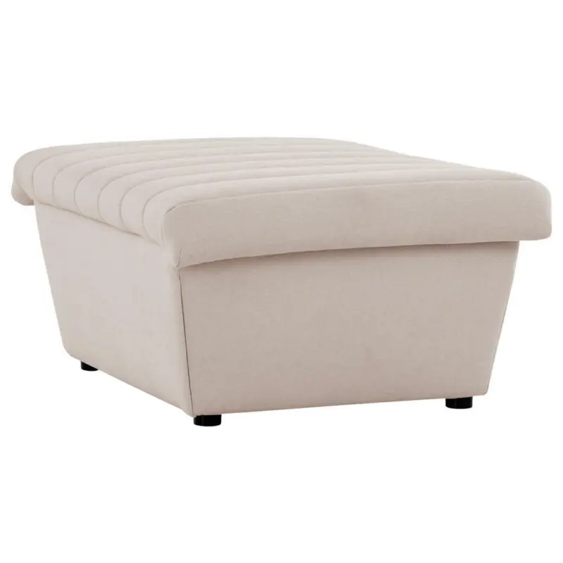 Hocker in Textil Ecru