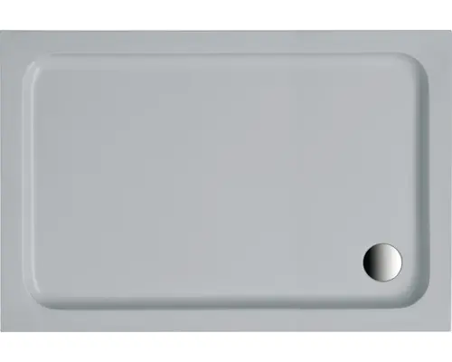 Flache Rechteck-Duschwanne Ottofond Imola 100x80x6 cm manhattan