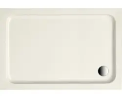 Flache Rechteck-Duschwanne Ottofond Imola 100x80x6 cm pergamon