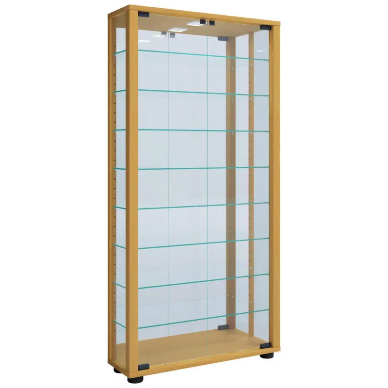 Vitrine in Buchefarben