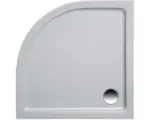 Hornbach Extraflache Viertelkreis-Duschwanne Ottofond Dunbar 90x90x3 cm manhattan