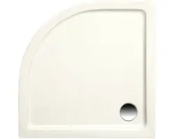 Extraflache Viertelkreis-Duschwanne Ottofond Dunbar 80x80x3 cm pergamon