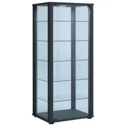 Vitrine in Schwarz