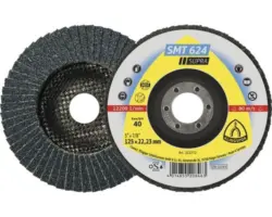 Schleifmopteller Fächerscheibe Klingspor SMT 624 Ø 125x22,23 mm Korn 80