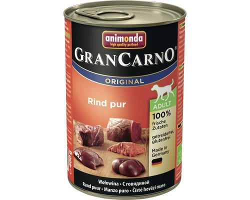 Hundefutter nass ANIMONDA Gran Carno Original Adult Rindfleisch 400 g