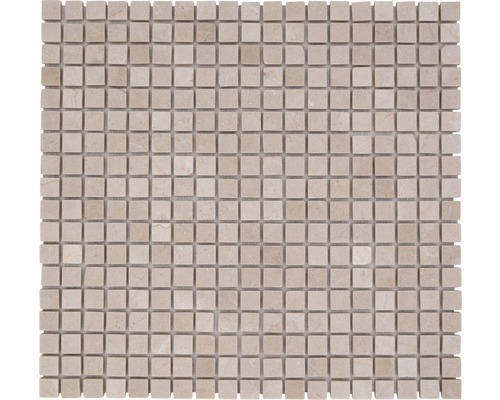 Natursteinmosaik Marmor MOS 15/13R 30,5x32,2 cm beige