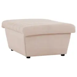 Hocker in Textil Creme