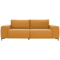 Bigsofa in Webstoff Goldfarben