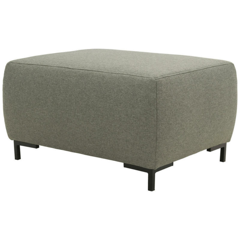 Hocker in Textil Graubraun