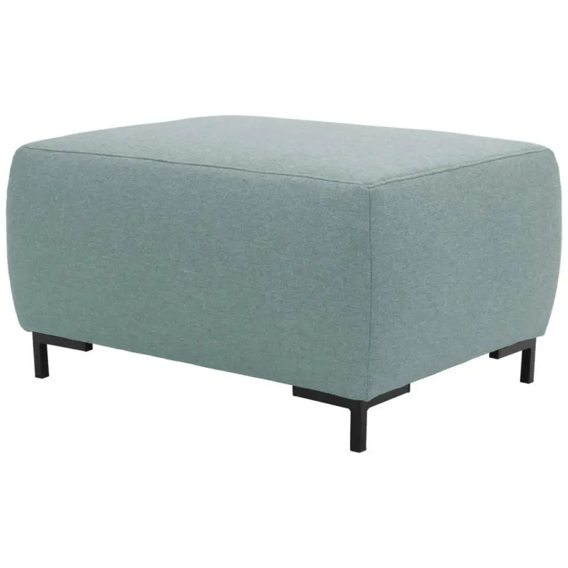 Hocker in Textil Blau