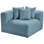 XXXLutz Lauterach - Ihr M&ouml;belhaus bei Bregenz Sofaelement in Flachgewebe, Teddystoff Blau