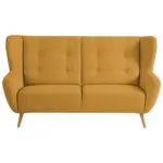 XXXLutz Lauterach - Ihr Möbelhaus bei Bregenz Dreisitzer-Sofa in Mikrovelours Dunkelgelb