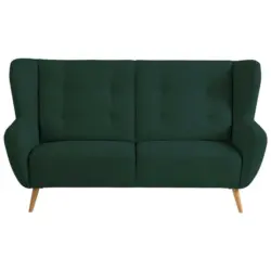 Dreisitzer-Sofa in Mikrovelours Petrol