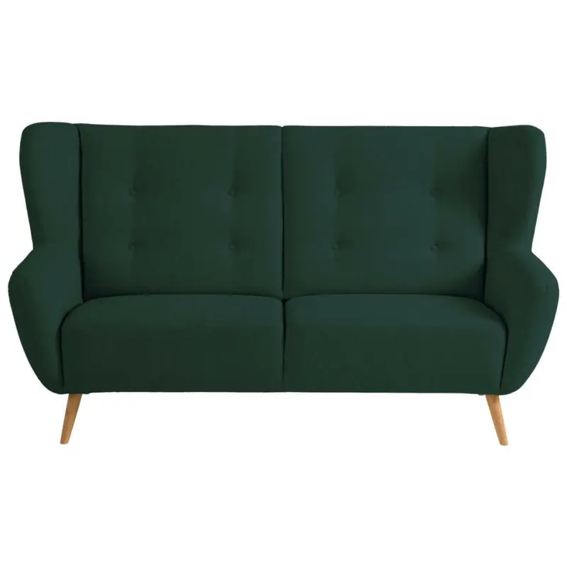 Dreisitzer-Sofa in Mikrovelours Petrol