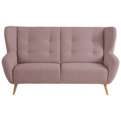 Dreisitzer-Sofa in Mikrovelours Rosa
