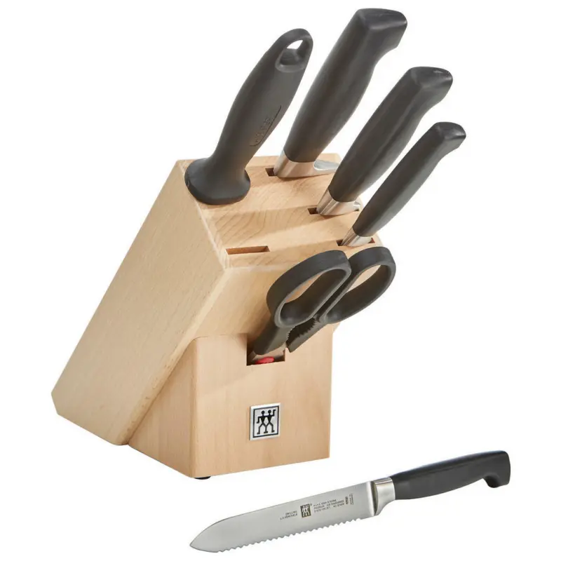 Messerblock 7-teilig Vier Sterne