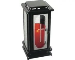 Grablaterne schwarz beschichtet 11,5x23,5 cm